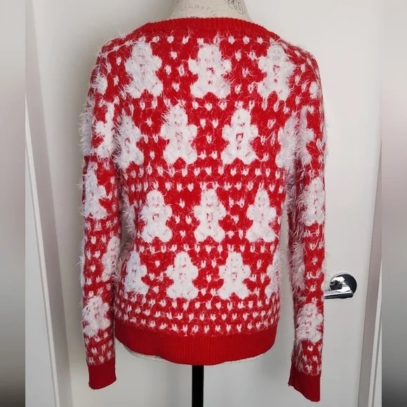 Eyelash Knit Gingerbread Christmas Sweater - Picture 4 of 9